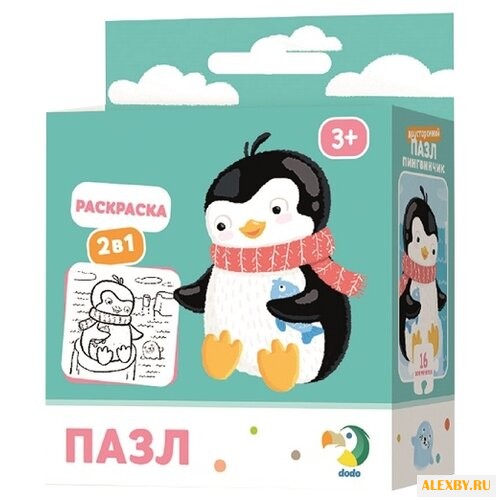 Пазл Dodo Пингвинчик 2 в 1