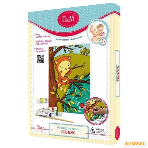 D&M Картина по контурам Рыбалка