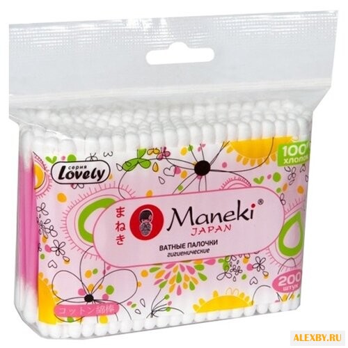 Ватные палочки Maneki Lovely с