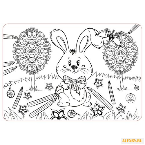 ЯиГрушка Коврик-раскраска Зайка