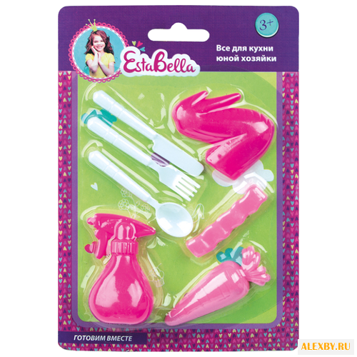 Набор продуктов с посудой