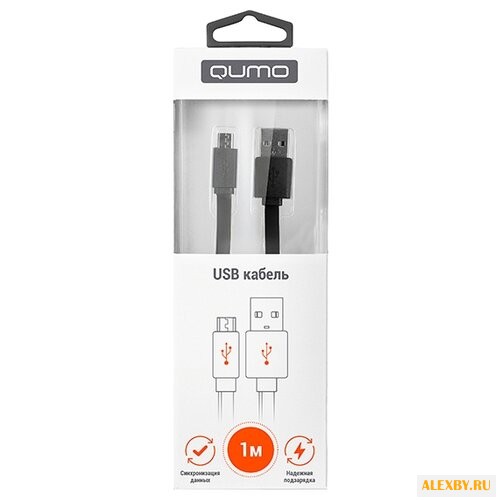Кабель Qumo USB - microUSB PVC