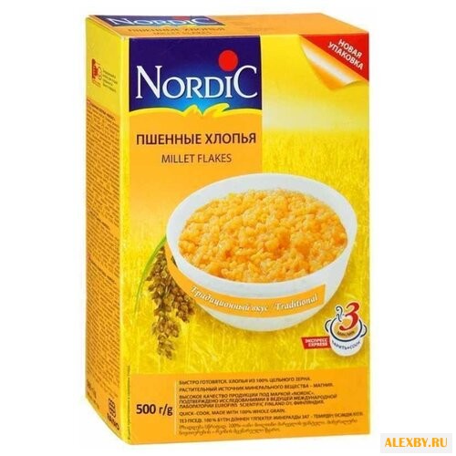 Nordic Хлопья пшенные 500 г