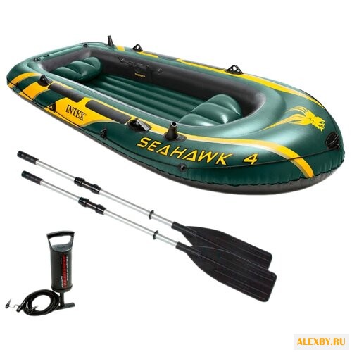Надувная лодка Intex Seahawk-400