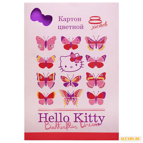 Цветной картон Hello Kitty в