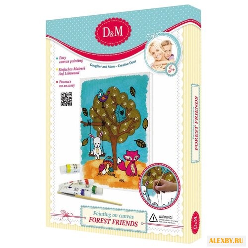 D&M Картина по контурам Лесные