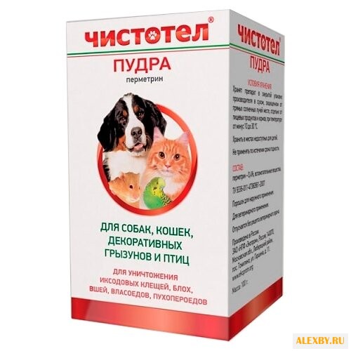 ЧИСТОТЕЛ Пудра от блох и клещей