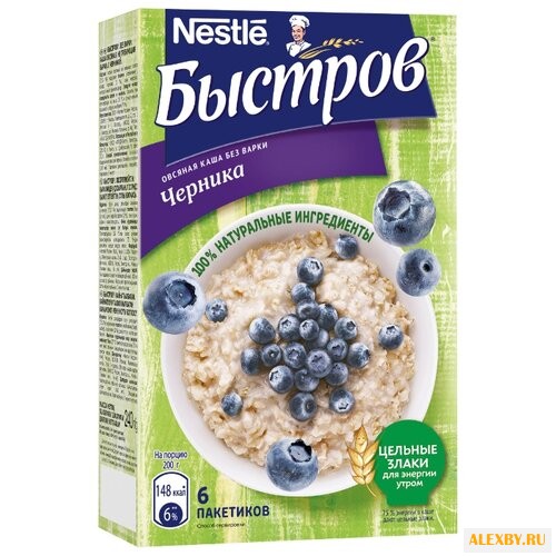 Быстров Каша овсяная Черника