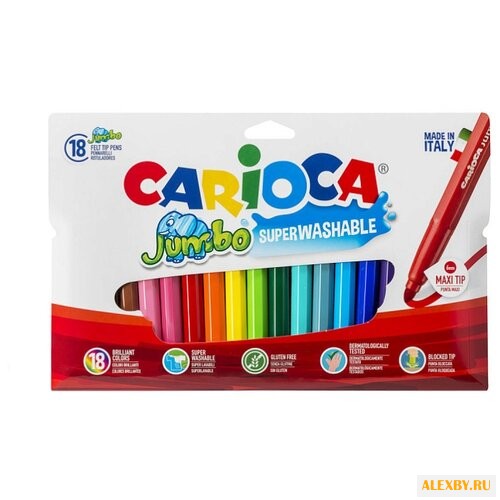 Carioca Фломастеры Jumbo 18 шт.