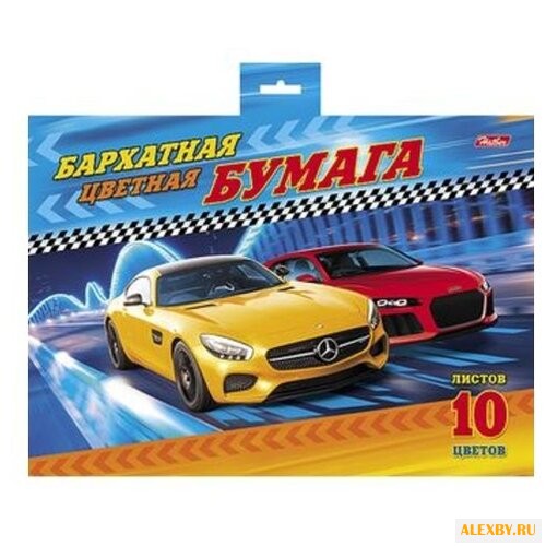 Цветная бумага бархатная