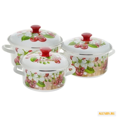 Набор кастрюль КМЗ Усадьба 6 пр.
