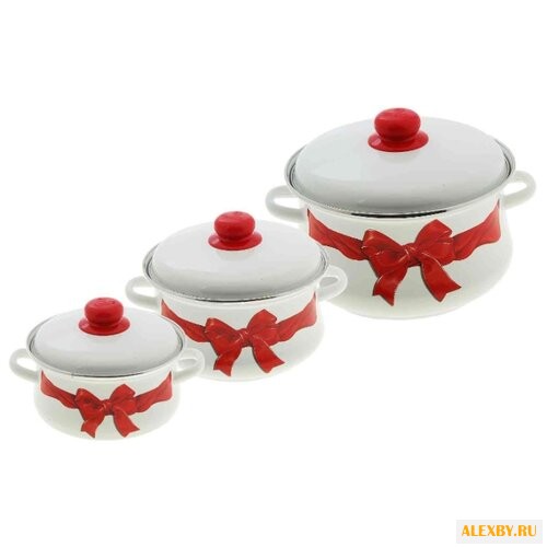 Набор кастрюль Эмаль Бант 7-316