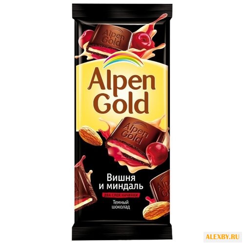 Шоколад Alpen Gold темный с