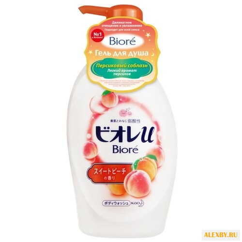 Гель для душа Biore Персиковый