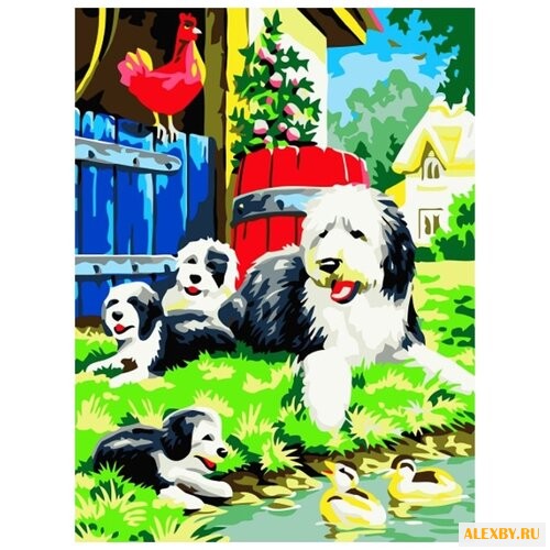 Рыжий кот Картина по номерам