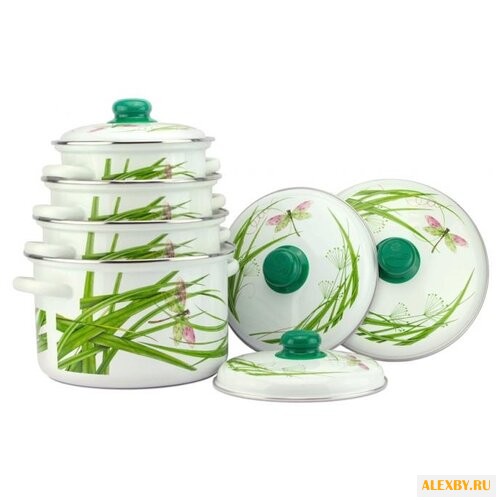 Набор кастрюль Эмаль Стрекоза
