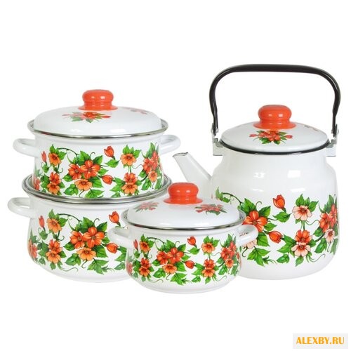 Набор посуды Эмаль Забава 7-306
