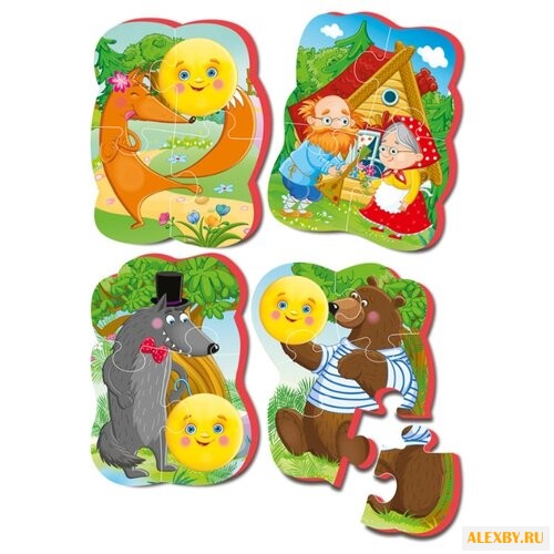 Набор пазлов Vladi Toys Колобок