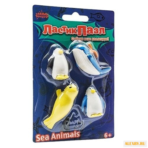 Бумбарам ластик-пазл Морские