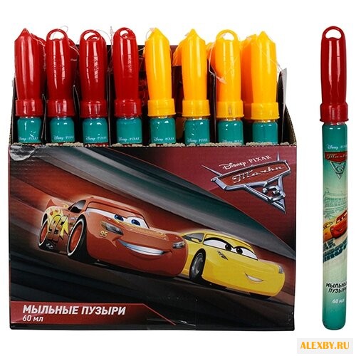 Мыльные пузыри 1TOY Тачки 60 мл