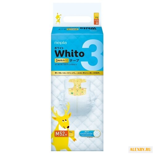 Nepia подгузники Whito 3 часа M