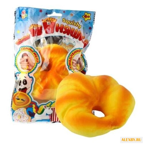 Игрушка-мялка 1 TOY Рогалик