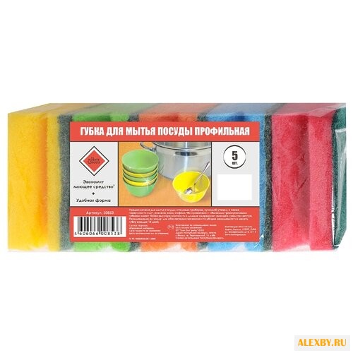Губка для посуды Home Queen