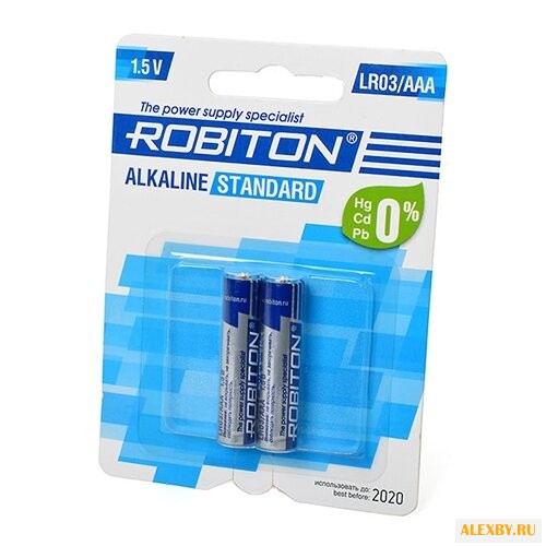 Батарейка AAA ROBITON LR03 BL2