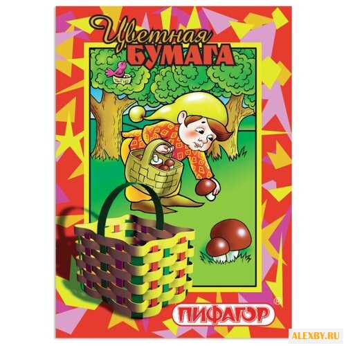 Цветная бумага Гномик-грибник