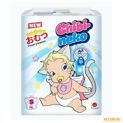 Maneki подгузники Chibi-neko S
