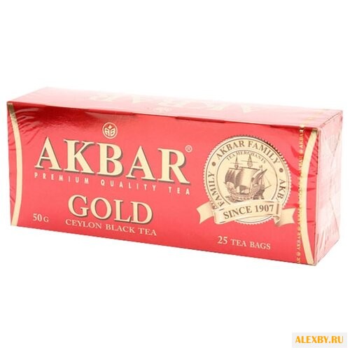 Чай черный Akbar Gold в пакетиках