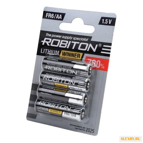 Батарейка AA ROBITON R-FR6-BL4