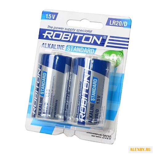 Батарейка D ROBITON LR20 BL2