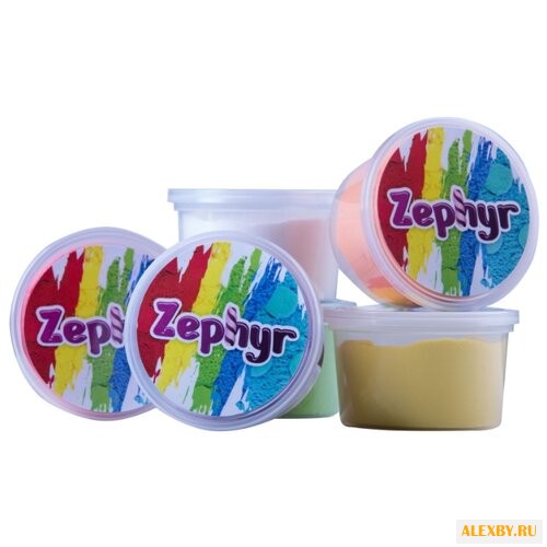 Масса для лепки Zephyr 6 цветов