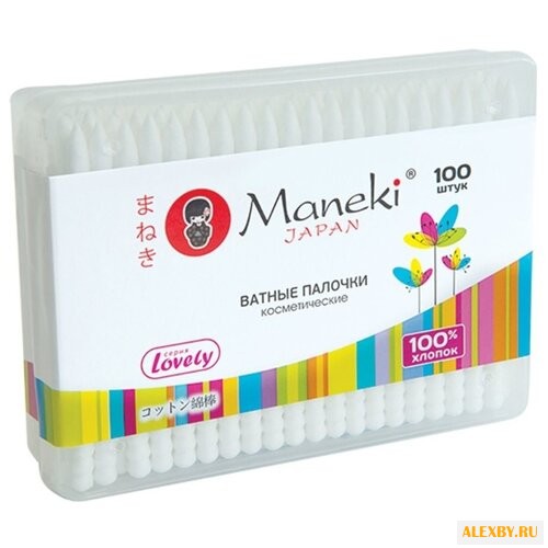 Ватные палочки Maneki Lovely с