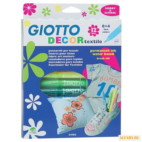 GIOTTO Фломастеры Decor Textile