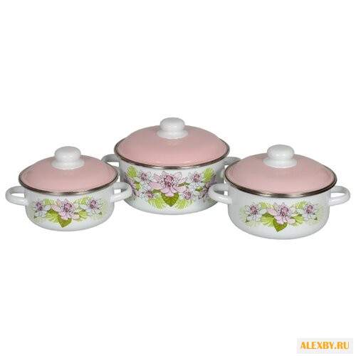 Набор кастрюль СтальЭмаль