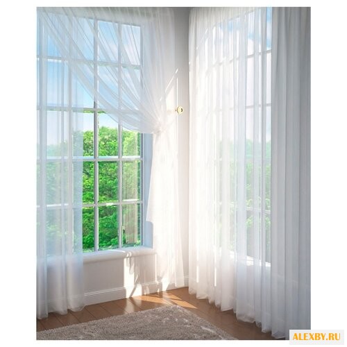 Гардины Сирень однотонные на