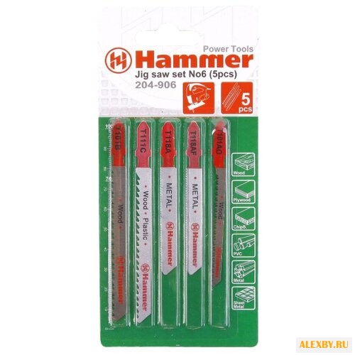 Набор пилок для лобзика Hammer
