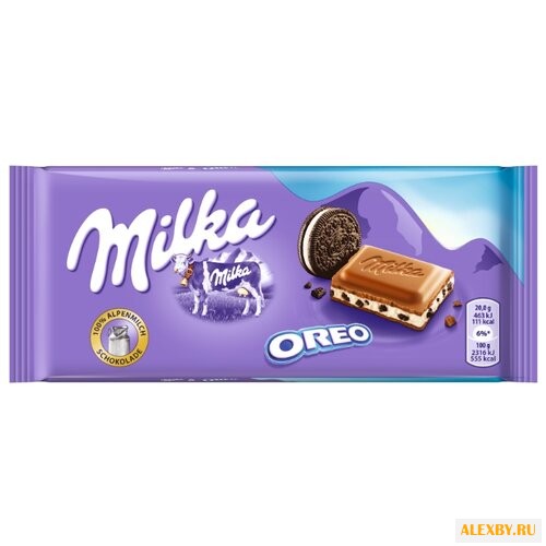 Шоколад Milka Oreo молочный с