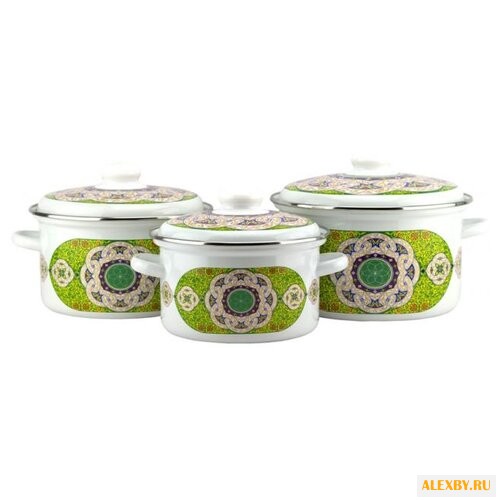 Набор кастрюль Эмаль Восточная