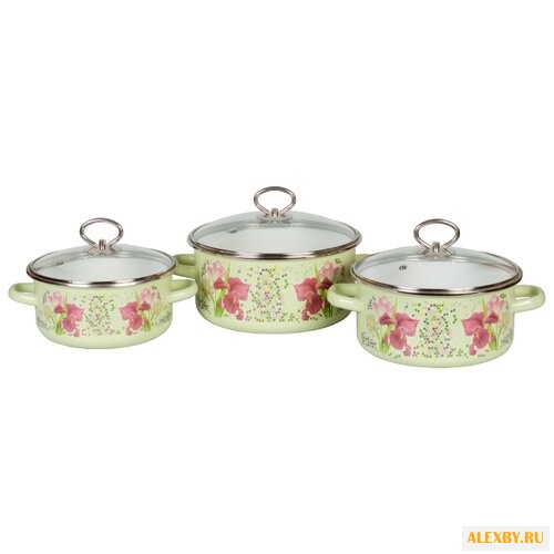 Набор кастрюль СтальЭмаль