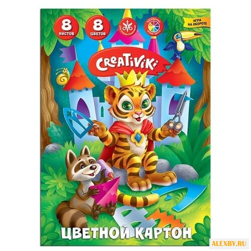 Цветной картон Creativiki A4