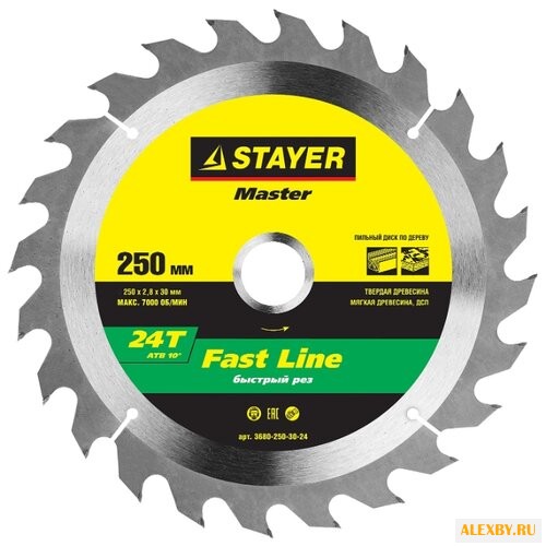 Пильный диск STAYER Fast Line