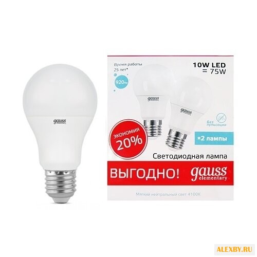 Лампа светодиодная gauss LED