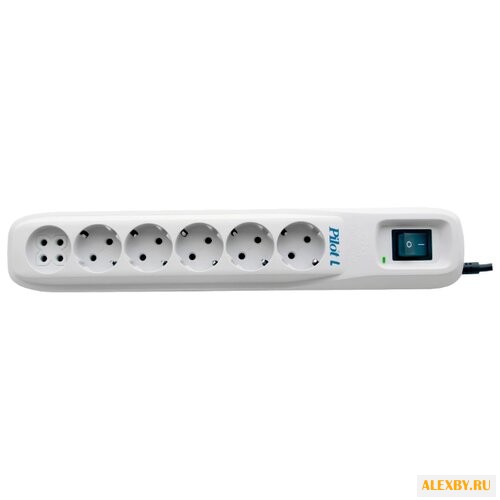 Сетевой фильтр Pilot L белый 7 м