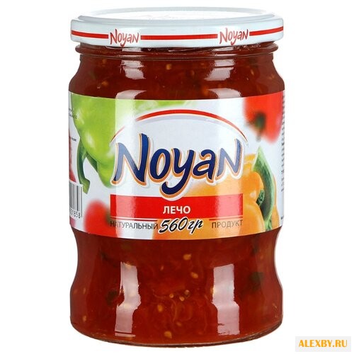 Лечо NOYAN стеклянная банка 560 г
