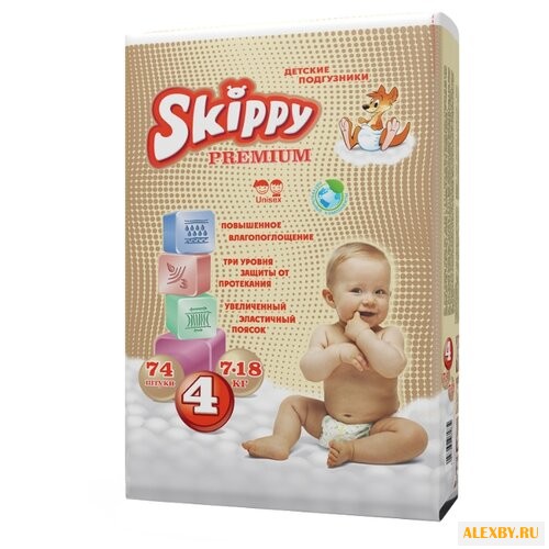 Skippy подгузники Premium 4