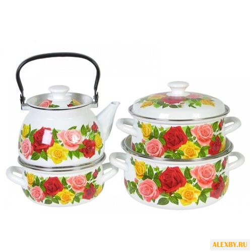 Набор посуды КМЗ Розовый рай 7