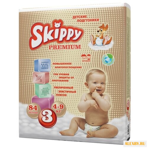 Skippy подгузники Premium 3 4-9